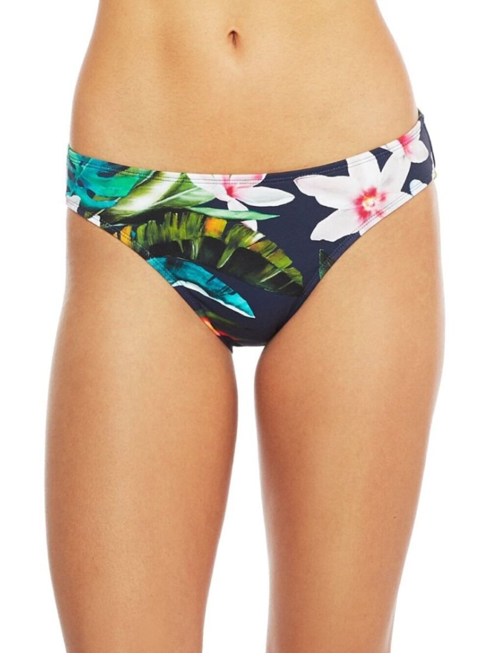 Lauren Ralph Lauren Watercolor Tropical Floral Hipster Bikini Swim Bottom 0 NWT